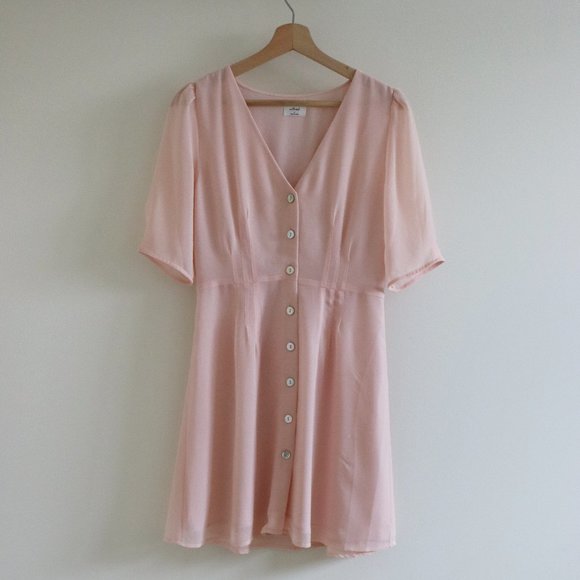 Aritzia - Wilfred Pink Button-up Dress - Size Small *NEVER WORN* - Picture 1 of 2